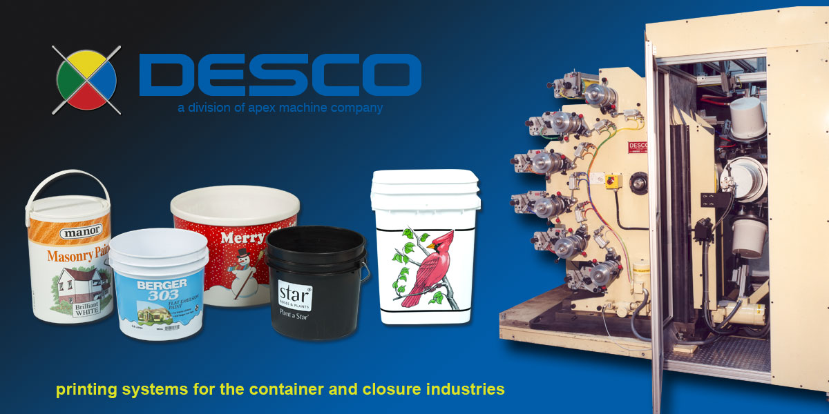 Desco Bucket and Pail Printing machines